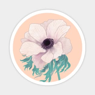 Anemone Flower Magnet